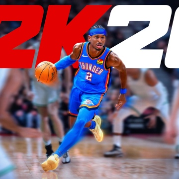 NBA 2K26, Shai Gilgeous-Alexander, Key Art, 2025 Games, Oklahoma City Thunder