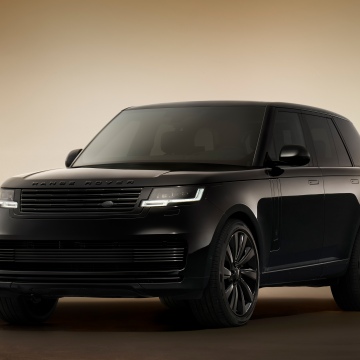 Range Rover SV Black, 2025, 5K, Black cars, Land Rover Range Rover Sport SVR