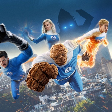 The Fantastic Four: First Steps, Superheroes, Movie poster, 2025 Movies, Marvel Studios, Mister Fantastic, Invisible Woman, Human Torch