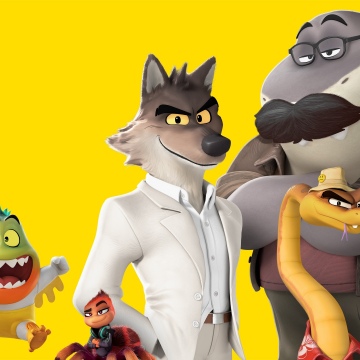 The Bad Guys 2, Poster, 2025 Movies, Animation movies, Yellow background