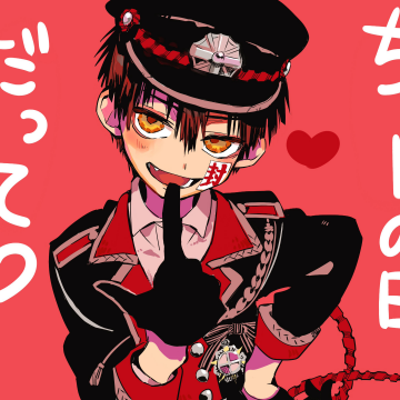 Toilet-Bound Hanako-kun, 5K, Anime poster, Red background