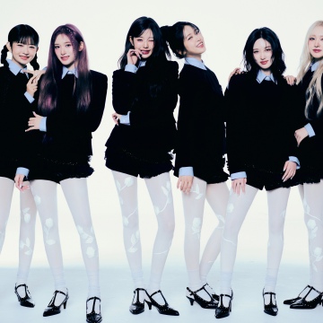 Ive Empathy, 5K, IVE (K-pop), An Yujin, Gaeul, Rei (IVE), Jang Wonyoung, Liz (IVE), Leeseo, Black dress, White background