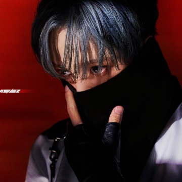 Yunho, ATEEZ, Red background, South Korean Singer