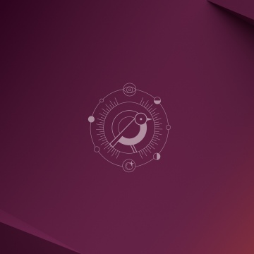 Ubuntu 24.10 (Oracular Oriole), Stock, Abstract background, Purple background, ubuntu