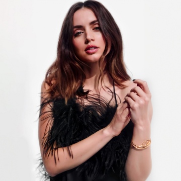 Ana de Armas, White aesthetic, White background, Actress