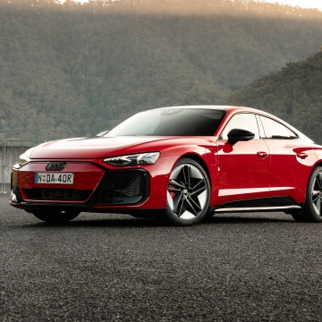 Audi RS e-tron GT, Sports sedan, Electric cars, Red cars, 5K