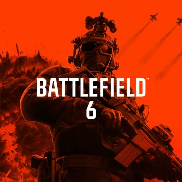 Battlefield 6 Phantom Edition, Key Art, Game poster, 2026 Games, Orange background, Monochrome