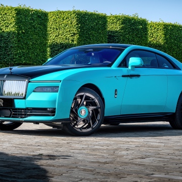 Rolls-Royce Black Badge Spectre Chinese Mural Art, 2025, 5K, Rolls-Royce Black Badge Spectre