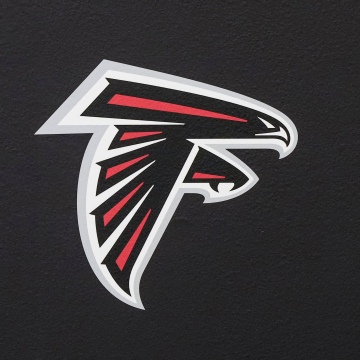 Atlanta Falcons, Minimal logo, Dark background, NFL team, 5K