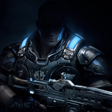 JD Fenix, Gears of War 4, Video Game, Dark background