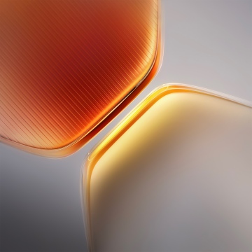 iQOO Pad 5 Pro, Stock, Orange abstract, Abstract design, Curves, Stock, Pentagon