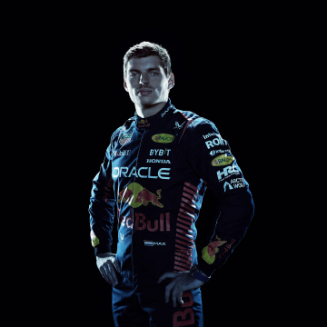 Max Verstappen, Racing driver, AMOLED, Red Bull Racing, Black background