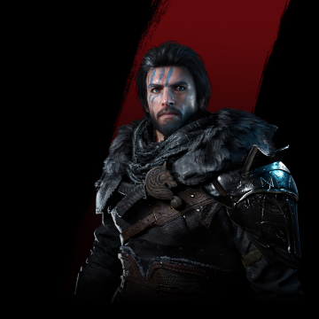 Crimson Desert, Game Art, Kliff, Black background, Warrior, Armor