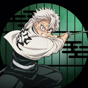 Sanemi Shinazugawa - Infinity Castle, 5K, Anime movie, Demon Slayer: Kimetsu No Yaiba Infinity Castle, Black background, Sanemi Shinazugawa