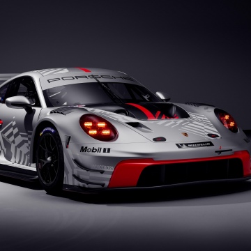 Porsche 911 GT3 R, 2025, 5K, Dark background