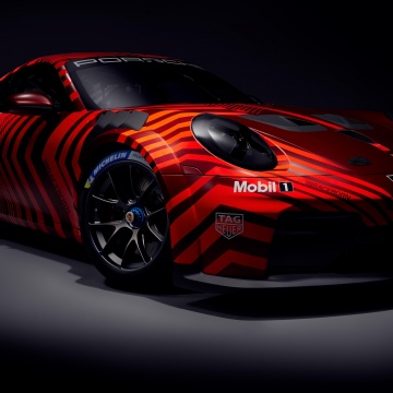 Porsche 911 GT3 Cup, 2025, 5K, Dark background