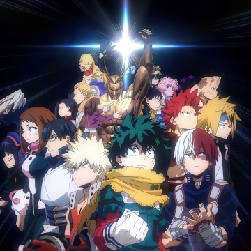 My Hero Academia, Dark background, Character art, 5K, Izuku Midoriya