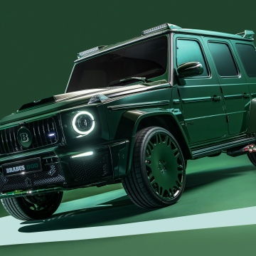 Brabus 800 Mean Green, 8K, Green aesthetic, 5K, Mercedes-AMG G 63, G Wagon
