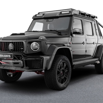 Brabus XLP 800 6x6 Adventure, 2025, Mercedes-AMG G 63, Mercedes-AMG G-Class SUV, Monochrome