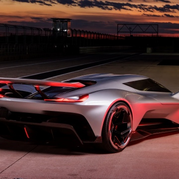 Chevrolet Corvette CX Vision Gran Turismo, Rear View, Concept cars, Race cars, 5K