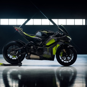 Ducati Panigale V4, Garage, Lamborghini, 5K, Sports bikes, Neon Green