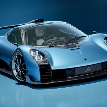 GMSV Le Mans GTR, 2026, Le Mans Hypercar, 5K, Blue background