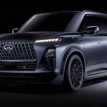 Infiniti QX80 Track Spec Concept, 2025, Performance SUV, Dark background, 5K
