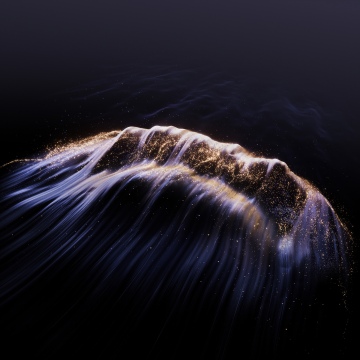 Glitter, Particles, Texture, Dark background, 5K, Huawei Mate XTs, Stock, Purple abstract
