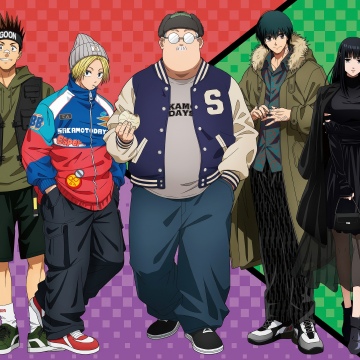 Sakamoto Days, Character poster, Taro Sakamoto, Shin Asakura, Yoichi Nagumo, Anime series