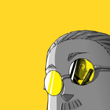 Taro Sakamoto, Minimalist, Yellow background, 5K, Sakamoto Days