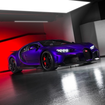 Bugatti Chiron Super Sport, Purple car, 5K, 8K