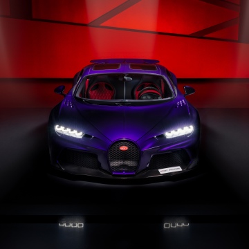 Bugatti Chiron Super Sport, 8K, Purple car, 5K, Dark purple