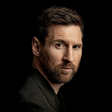 Lionel Messi, 2025, Dark background, Argentine footballer