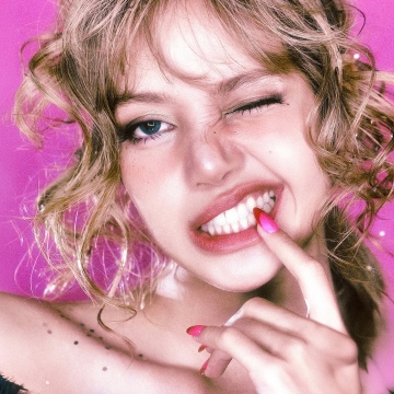 Lisa, Marie Claire Korea, Portrait, 5K, Pink background