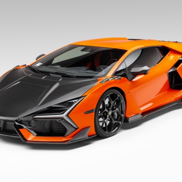 Lamborghini Revuelto, Carbon Fiber, 5K, White background