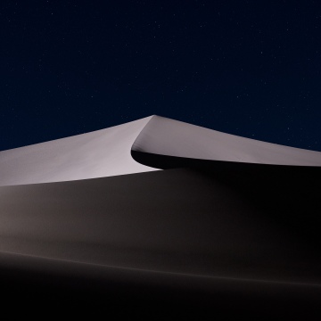 macOS Mojave, Starry sky, Sand Dunes, Night sky, 5K