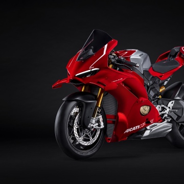 Ducati Panigale V4 R, Dark background, Red bikes, 5K, Sports bikes, 2026