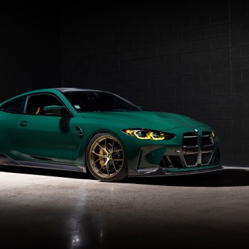 BMW M4 Coupe, 8K, Dark background