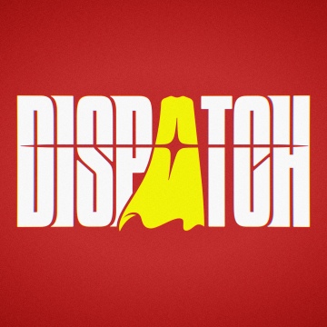Dispatch, Logo, Red background, 2025 Games