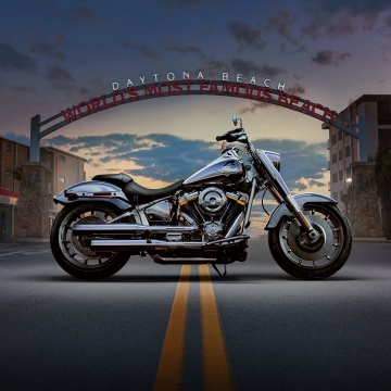 Harley-Davidson Fat Boy, Daytona Beach, 5K