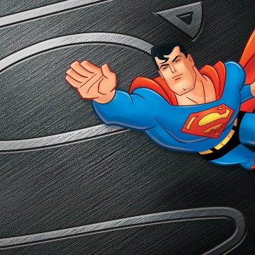 Superman The Animated Series, 1996, Cartoon, DC Superheroes, Dark background