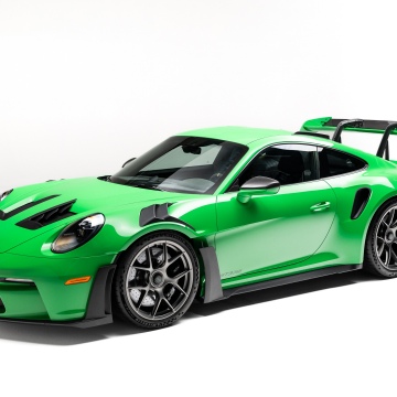 Porsche 911 GT3 RS Rexy, 2025, White background, Porsche 911 GT3 RS