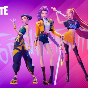 KPop Demon Hunters, Fortnite, Rumi (Huntrix), Mira (Huntrix), Zoey (Huntrix)