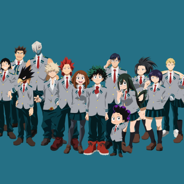 My Hero Academia, Character art, Anime series, Izuku Midoriya