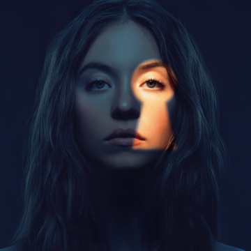 Sydney Sweeney, The Housemaid, 2025 Movies, Dark background, 5K