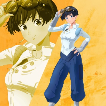 Trigun Stargaze, Meryl Stryfe, Yellow background, 5K, 2026 series, Anime series, Anime girl