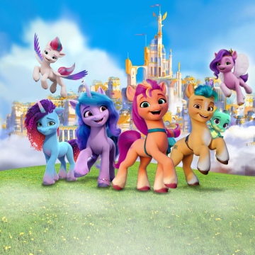 My Little Pony: A Zephyr Heights Mystery, Key Art, Video Game, Mane Six