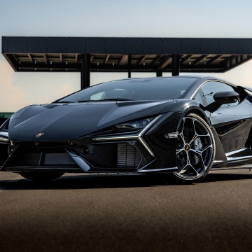 Lamborghini Revuelto, Black cars, 5K
