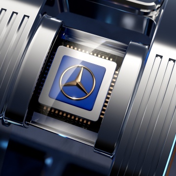 Mercedes-Benz Vision Iconic, Logo, 5K, 2025