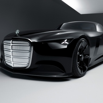 Mercedes-Benz Vision Iconic, 5K, 2025, Concept cars, Black cars